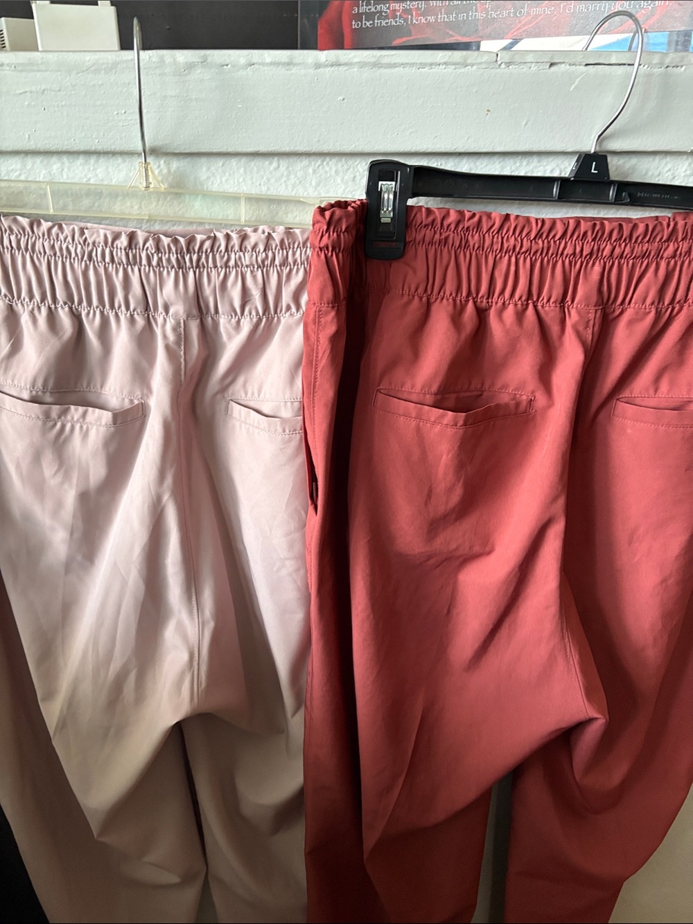 Old Navy Women's Drawstring Joggers - Blush and Terracotta - Picture 5 of 8